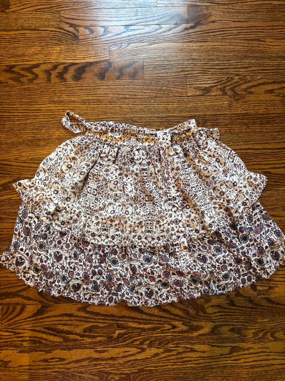 L’Agence silk tiered skirt size small